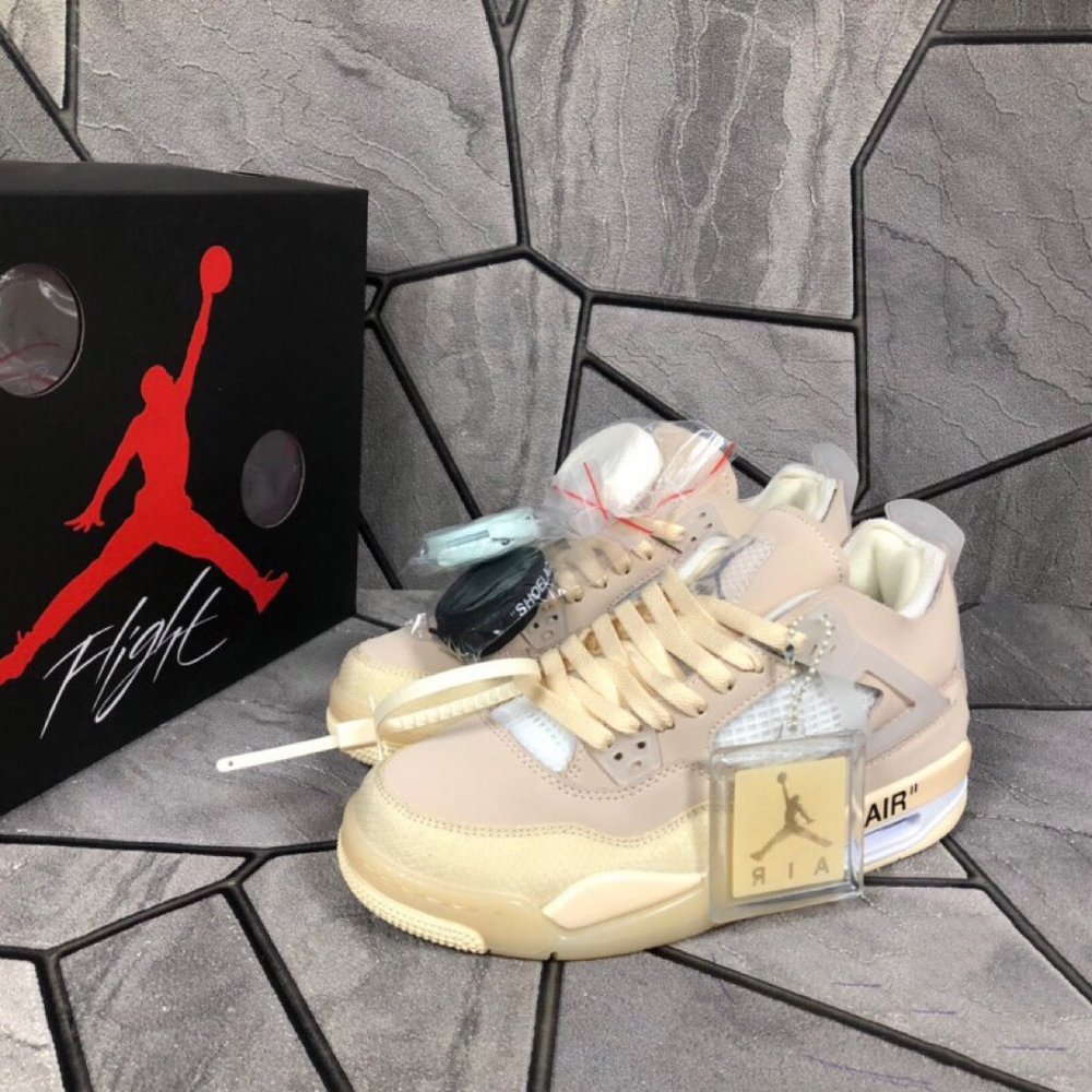OFF-White x Air jordan 4"Sail"